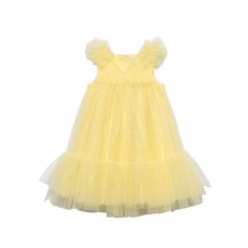 ABEL & LULA φόρεμα με τούλι και βολάν  κορίτσι 26-05039-068 κίτρινο